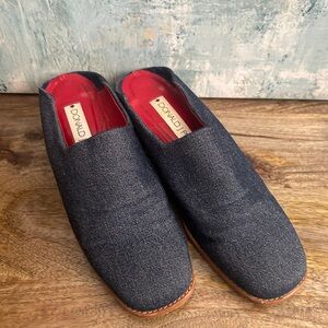 DONALD J PLINER Denim Slip On Low Heel Shoes